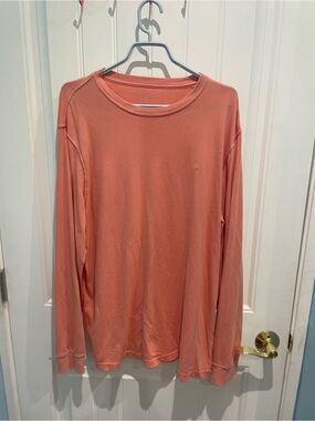 American Eagle Coral Crewneck long sleeve Tee